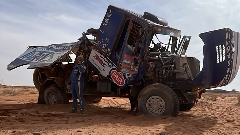 Italtrans truck, 2025 Dakar Rally. Credit: Instagram/Danilo Petrucci.